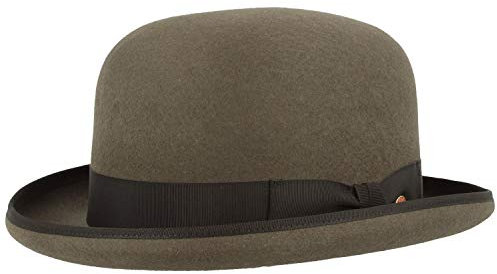 Mayser Viril Melone Hut Herrenhut Bowler Wollfilzhut Mit Ripsband