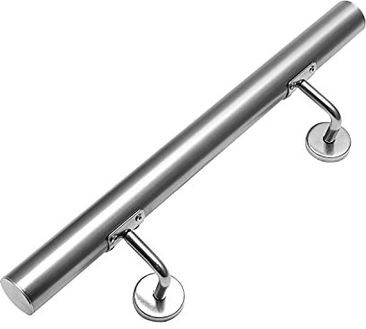 BMOT Treppengeländer Innen & Außen, Handlauf Edelstahl Treppen 100cm Wandhandlauf mit Halterung für Treppen Balkon Brüstung