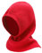 ZLYC Damen Winter Sturmhauben Stricken Winddicht Beanie Mütze Kapuzenschal(Solides Rot)