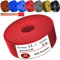Cavo da 5 a 100 m H07 V-K 6 mm², Filo Elettrico, Cavi, nero, marrone, blu scuro, verde, grigio, rosso o azzurro, cavo singolo flessibile (rosso, 5 m)