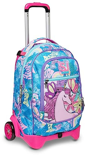 SJ GANG STYLE JAM GANG Trolley Jack-2wd Sj Gang Trolley, Kinder und Mädchen, Ibis Rose, Einheitsgröße, Ibis Rose, Taglia Unica, Schule