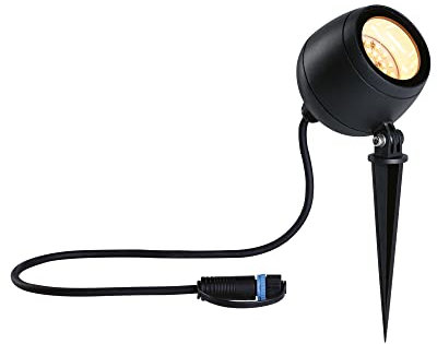 Paulmann 94768 Plug & Shine LED Gartenstrahler Kikolo Smart Home Zigbee IP65 6,2W 400lm dimmbar 261mm Anthrazit Kst/Alu 2200-3000K Tunable Warm