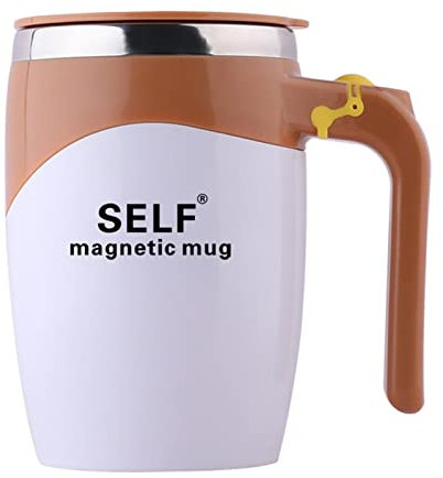 Maizoon Taza Agitadora Automática USB Recargable Succión Magnética Shaftless Swivel Home Office Travel Taza Mezcladora Fácil de Llevar Leche Cacao y Otras Bebidas Café en Polvo