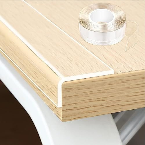 Voarge Kantenschutz für Baby,3m klares Klebeband,super Selbstklebender Ecken- und Kantenschutz, Nano Spurloses Klebebänder, für Kühlschranks, Sinks, Glastisch Möbel,