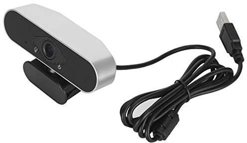 Annadue Webcam HD PC 1080P, Caméra Web Cam pour Ordinateur Portable à Clip USB avec Microphone à Réduction de Bruit, Plug and Play, pour Ordinateur Portable pour MSN pour Yahoo pour Skype - Noir