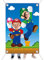 Party Dekoration Mario Brothers Gesicht Fotohintergrund Foto Stütze Banner Birthday 150 x 100 cm Hintergründe für Fotostudios Partybanner Party Supplies Mädchen Junge Kind Geburtstag Party