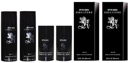 Otto Kern Signature Man 3 teiliges Pflegeset, bestehend aus: 2 x Hair & Body Shampoo 200 ml + 2 x Deodorant Spray 150 ml + 2 x Deodorant Stick 75 ml