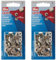 Prym 390331 Nachfüllpackung für 390330 Nähfrei Druckknopf Anorak, Messing 12 mm silberfarbig, metal (Packung mit 2)