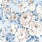 FunStick Self Adhesive Wallpaper Blue Floral Peony Watercolor Vintage Pink Flower Wallpaper Contact Paper for Kitchen Cabinets Blue Wallpaper for Living Room Hallway Pink Floral Vinyl Wrap 44.5CM×3M