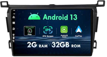 MISONDA Android 14 Car Stereo For Toyota RAV4 RHD 2013-2018 GPS Sat Nav Radio With Carplay RDS BT5.0 SWC USB Mirror Link Wifi 2G RAM +32G ROM