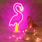 JIURUIFFC Rosa Flamingoförmige Neonlicht, Flamingo Leuchtschilder mit Basis, USB/batterie Betriebenes Schild Kinderzimmer Mädchen Schlafzimmer Tisch Weihnachtsfeier Led Nachtlicht