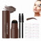 Augenbrauen Stempel Schablone,Augenbrauen Stempel Schablone Set,Eyebrow Powder Stamp,Eyebrow Stamp,Wasserfestes Wiederverwendbares Augenbrauen-Puder-Set,Augenbrauen Stempel,Dunkelbraun
