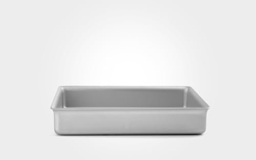 Chabrias Ltd Professional Silver Anodised Aluminium Deep Cake Pan Tin (8 Square Tin)