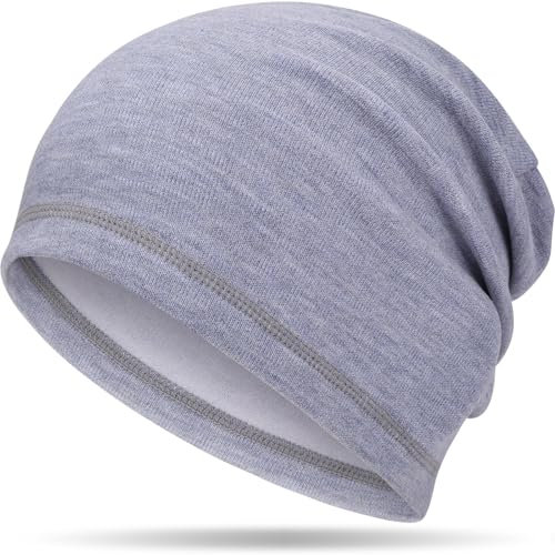 ADVIGO Laufmütze Herren Mütze Damen Klassische Beanie Mütze Elastisch Bequem Mütze Herren Winter Atmungsaktive Sportmütze Fahrrad Mütze für Laufen Skifahren Radfahren Snowboarden Klettern (Blau)