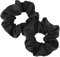 2 Stück Neon Haargummi Scrunchie Pop Schwarz Scratch Einfarbiges Kratzgummiband Kratzkrawatten Haarschmuck Scrunchies Seide für Damen Satin Scrunchies Haargummis Schwarz Mädchen Glitzer