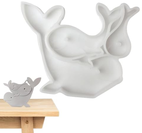 Dreiwalform, Walform | Epoxidharz-Gussformen - Walfamilien-AKE-Dekoration, Schokoladenformen, Form von DREI Walen, Silikon, leicht zu entformen