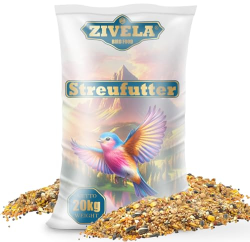 ZIVELA Miscela Premium Di Semi Per Uccelli Selvatici Per Tutte Le 4 Stagioni - Mangime Per Uccelli Selvatici 20KG