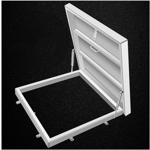 Coperchio Botola Coperchio Del Portello Di Accesso Al Tetto Acciaio Inox 304, Copertura Del Uscita Di Emergenza Del Seminterrato, Copertura Del Lucernario Del Sottotetto Coperture Per Finestre(Inner-9