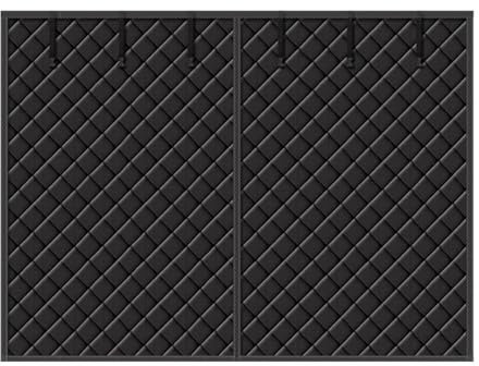 XYHAOAI Garage Door Insulation Kit, Garage Door Screen for Winter, Magnetic Thermal Insulated Door Curtain for Garage Door, Weatherproof, Windproof, Soundproof,Black,195.7 * 85.8in