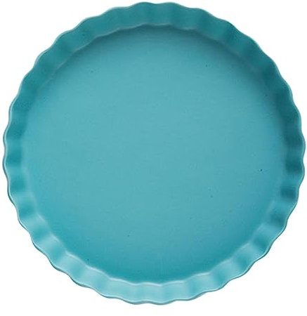 Cabilock Bandeja de Cerámica para Hornear Pizza con Agujeros Redondos de 10 Pulgadas para Postres Ensaladas Frutas Y Apta para Lavavajillas