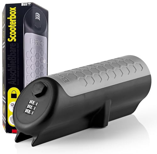 BeeMyBox® 2.0 Scooterbox abschließbar | Integriertes Zahlenschloss | E-Roller Tasche Abschließbar | Made in Germany | bekannt aus Die Höhle Der Löwen