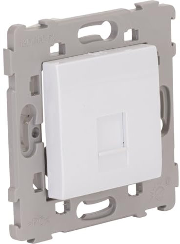 Prise RJ11 encastrée Kalya - Blanc - Zenitech