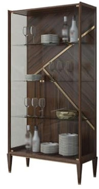 Weinständer Café Weinschrank Esszimmer Großer Weinschrank Wandmontage Glas Rotwein Schrank Haus Wohnzimmer Vitrine Barschrank Alkoholschrank