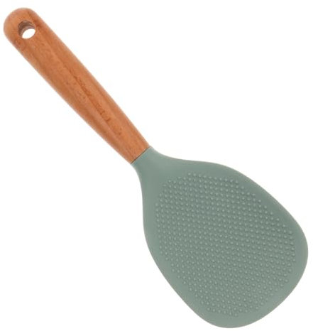 Mikinona Cocina eléctrica cuchara de comida silicio espátula Sushi cuchara de arroz servicio pequeño no coayhel cuchara de cucharón pala de arroz paleta de arroz con naranja gel de sílice