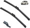 Limpiaparabrisas Escobilla Coche para Abarth FIAT 500 500cc 312 2007-2017 2008 2009 2010 24in+14in, Parabrisas Escobillas Limpiaparabrisas, Fácil Instalación Exterior Automotriz