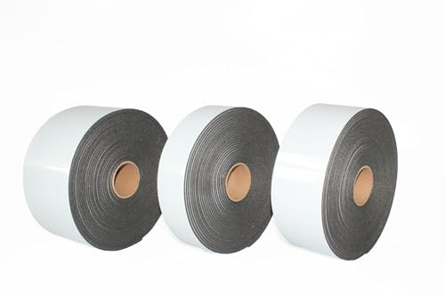 KAMAN Smart Equipments Selbstklebendes akkustisches Isolierband Schallschutzband PE-Schaum Rohrisolierung Klebeband Reparaturband (100x3-10)