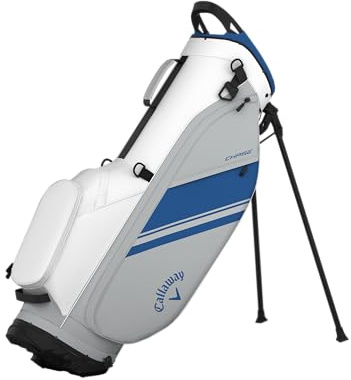 Callaway Golf Chase Stand Bag 2026, Wei-Silber-Royal
