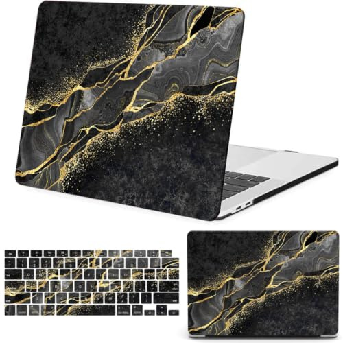 Hülle für MacBook Air 15,3'' A3448/A3241/A3114/A2941, Schwarz Strömung