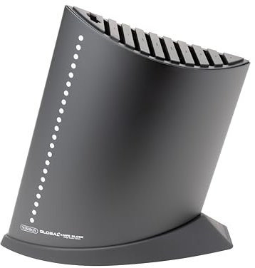 GLOBAL - CEPPO COLTELLI PER 9 COLTELLI NERO - CM 25,5X11X27