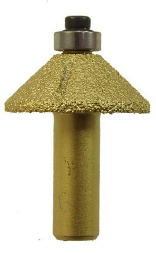 KATSU Electroplated Diamond Stone Marble Grinding Edge Router Bit 1/2 Shank Woodworking Trimming Carving Milling Cutter Tool for Marble/Granite/Quartz, 15 Models (106)