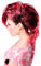 WIG ME UP - PW0078-1-P103PC41 Perücke Faschingsperücke Karneval Punk Glam Vamp Mohawk Iro Auftoupiert Schwarz Pink