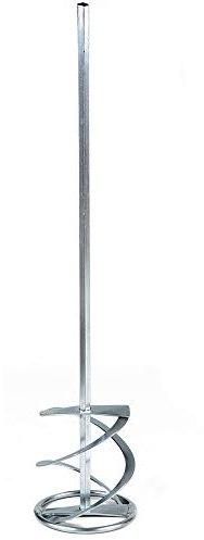 Italian Mixing Paddle 120mm x 590mm x 10mm HEX Shank, Mixer, Plaster, Render Whisk, Stirrer Proper-Tools (G33/1080)