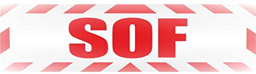 INDIGOS UG - Magnetschild Auto SOF Special Operation Forces Spezialkräfte Kommando KSK Elite Seal Kampfschwimmer mit Rahmen 45 x 12 cm reflektierend