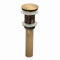 KUNGYO Fregadero para Lavabo sin Ranura Empujar para Elevar Haga Clic en Tapón para Desecho Clack Tapón para Desagüe sin Desbordamiento Terminado (Amarillo)