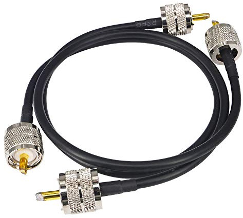 YILIANDUO CB Radio kabel PL259 UHF Stecker auf Stecker RG58 50CM | UHF Koaxial Patchkabel für VHF CB Funk Antennen Walkie Talkie Handheld Radio Koaxialkabel SWR-Messgerät 2 Stück