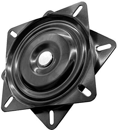 Quadratische Drehteller, Galvanisierter Stahl 360 Grad Sitz Swivel Base Mount Plate, Universal Drehplatte für Bootssitz Boot Sitz Konsole Wohnmobil Auto LKW PKW Caravan, 400-lb Tragkraft (6 Zoll)