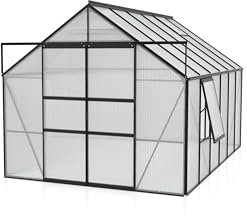 Vitavia Meridian 2 9900 HKP 6 mm, anthrazit Gewächshaus 2 Dachfenster 1 Seitenfenster