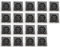 MC POWER - 18er Pack Steckdosen | FLAIR | Schutzkontaktsteckdosen anthrazit, matt