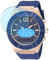 Vaxson Lot de 3 protections d'écran anti-lumière bleue compatibles avec la montre connectée Guess Connect 45 mm hybride - Film protecteur anti-lumière bleue (pas en verre trempé)