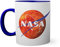 Nasa Mars 2020 inspired Tasse innen und am Henkel dunkelblau außen weiß 330ml