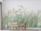 SILK ROAD EU Papier Peint Panoramique Soie, 410 × 280cm, Roseaux gracieux, Largeur max 15m, pour Salon Chambre restaurant Chambre d’enfants Décoration Murale
