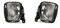 CarWorld Nebelscheinwerfer für Dodge Ram 1500 2013-2018 Auto Frontstoßstange Nebelscheinwerfer