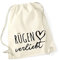 Huuraa Rucksack Rügen verliebt Geschenk 12 Liter Natural Baumwolle Rügen Accessoire