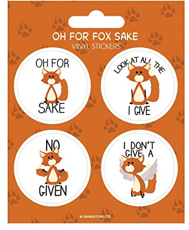 Oh For Fox Sake Vinyl Sticker Set Sticker Pack
