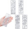 IOPYKKOA 4 pièces métal Fleur Cadre Matrices de découpe gaufrage pochoirs Forme de Pochoir pour Bricolage Signet Scrapbooking Carte décoration 3D Fleur décoration