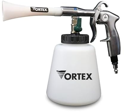 HI-TECH Vortex I Air Cleaning Gun – Deep Cleans Auto Interiors & Exteriors – Compressed Air Powered – Car Detailing Tool for Dirt, Dust, Grime & Stains